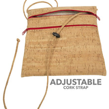 Load image into Gallery viewer, BE LIVELY 2 | Rustic cork cross-body bag sized to fit iPad mini -  NatalieTherese