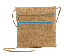 Load image into Gallery viewer, BE LIVELY 2 | Rustic cork cross-body bag sized to fit iPad mini -  NatalieTherese