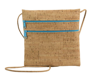 BE LIVELY 2 | Rustic cork cross-body bag sized to fit iPad mini -  NatalieTherese