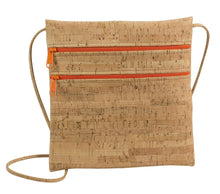 Load image into Gallery viewer, BE LIVELY 2 | Rustic cork cross-body bag sized to fit iPad mini -  NatalieTherese