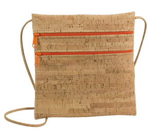 BE LIVELY 2 | Rustic cork cross-body bag sized to fit iPad mini -  NatalieTherese