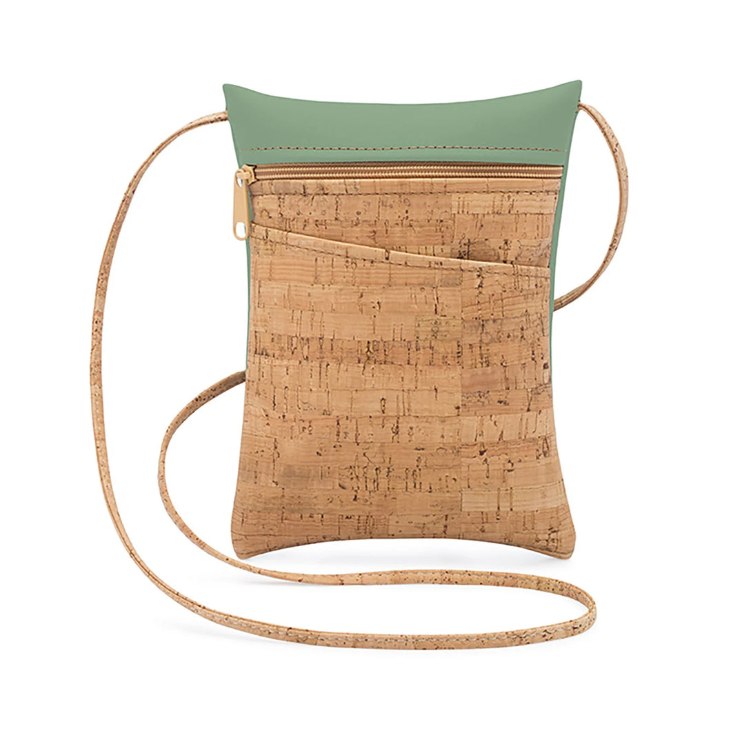 Cork Mini Cross Body Bag, Rustic Cork -  NatalieTherese Bags